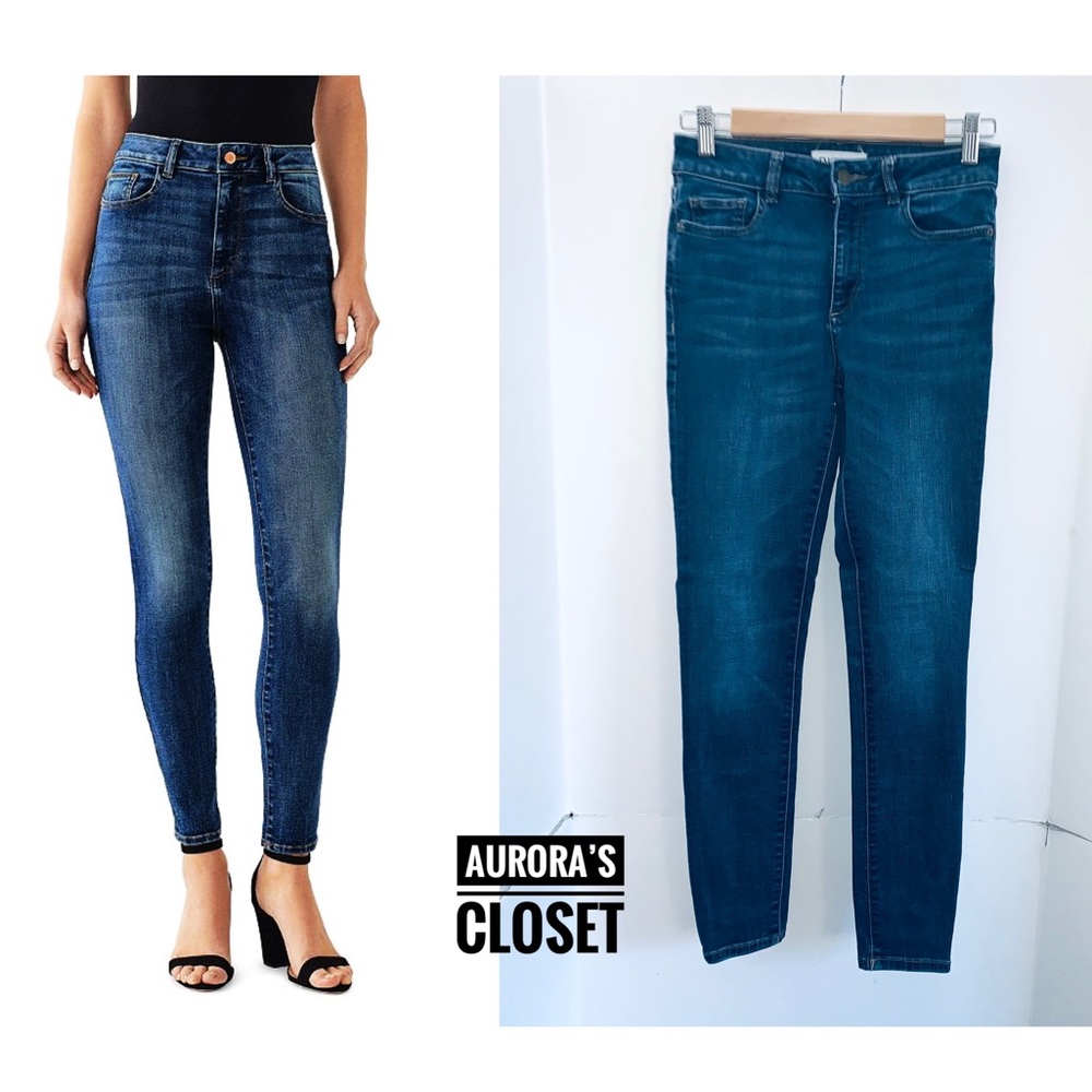 DL1961 24 Dark Blue Skinny Jeans Farrow
